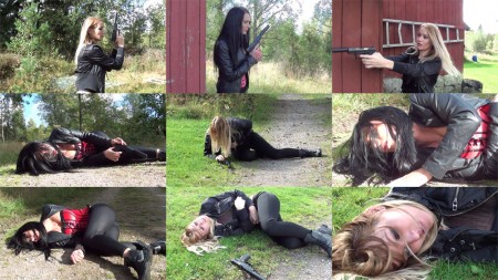 Bad end - Monica and Susanne are hunting each other, and both of them will success...
---------------------------------------------
SHOOTING; DEATH STARE; EXCLUSIVE OUTDOOR LOCATION, NICE DRESSES; SILENCER GUN