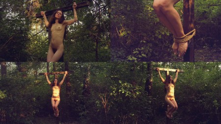 Crucifixion 62 Full HD - She is crucified in the wilderness.

And no one heard her moans....