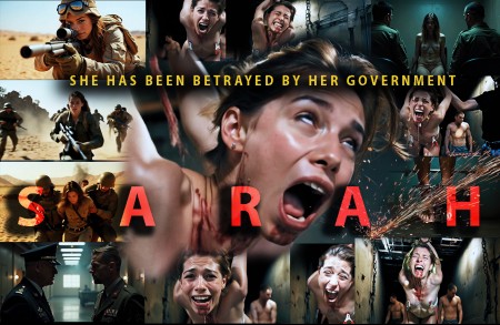 SARAH (TORTURE FILM) - After the success of ANNA now is the time for another extremely realistic torture film SARAH!

Sarah Miller, a beautiful sniper, is betrayed and captured by rebels in the desert. Dragged to a basement, she is stripped naked, arms bound behind her head. Her captors begin a brutal interrogation, using high-voltage electroshock with merciless precision. Her screams echo as she endures over 23 hours of agony, her body a map of burns and bruises.

Despite the relentless torture, Sarah's defiance burns bright. She clings to her betrayal, using it as a shield against the pain. Her spirit unbroken, she vows to survive, escape, and exact revenge. This is her hell, a tale of betrayal, torture, and unyielding resolve.

cinematic locations - torture - suspension - screaming - electro shocks- feet view - dialogues - multiple angle torture camera view - story line - extremely realistic!

FREE TRAILER HERE: 
https://limewire.com/d/tv6BC#5gRoEDzYbK